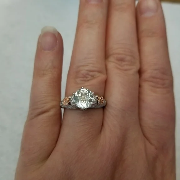 2.48ct Natural White Topaz Ring